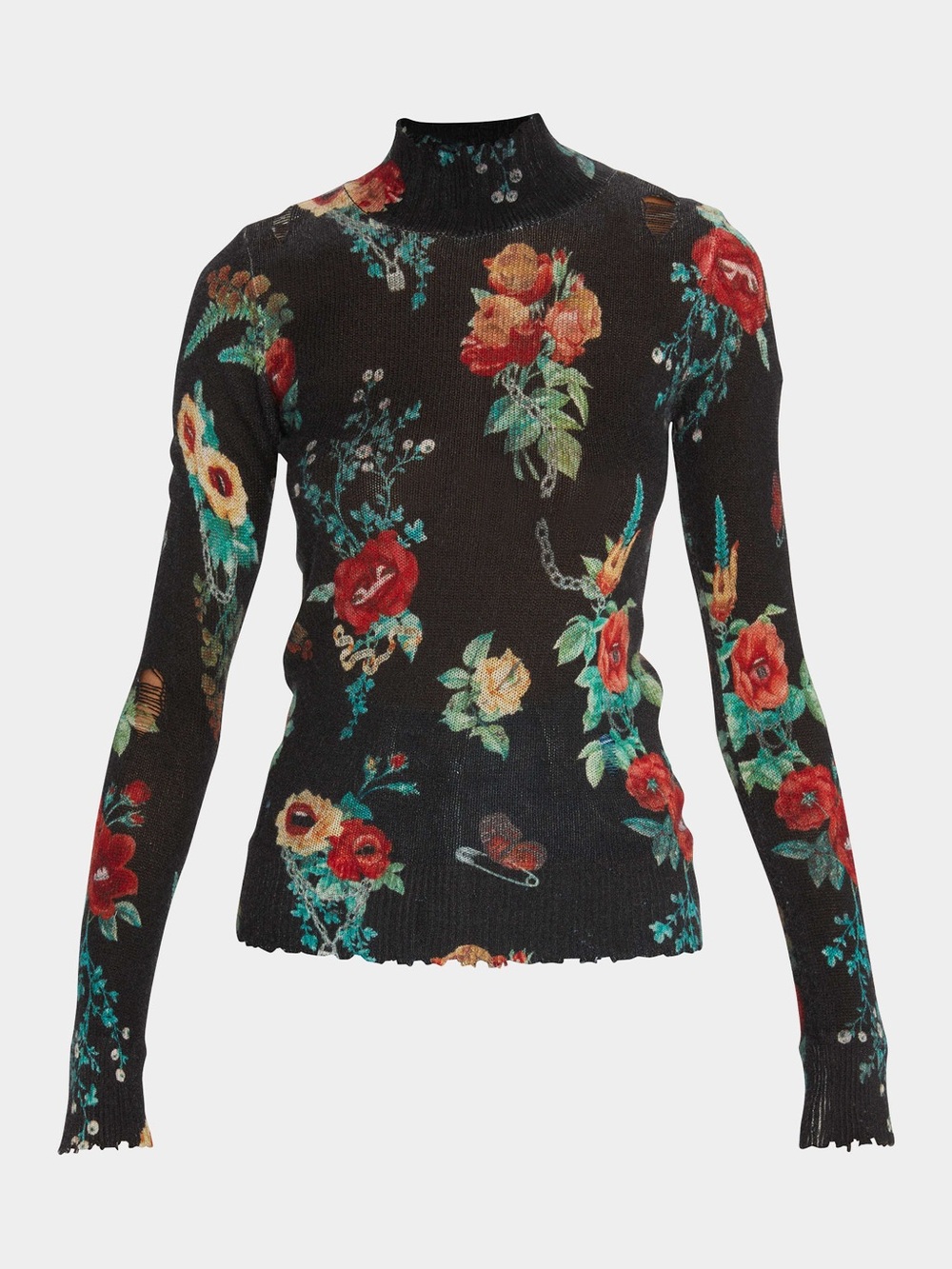 R13
Useless Treasures Floral Cashmere Turtleneck